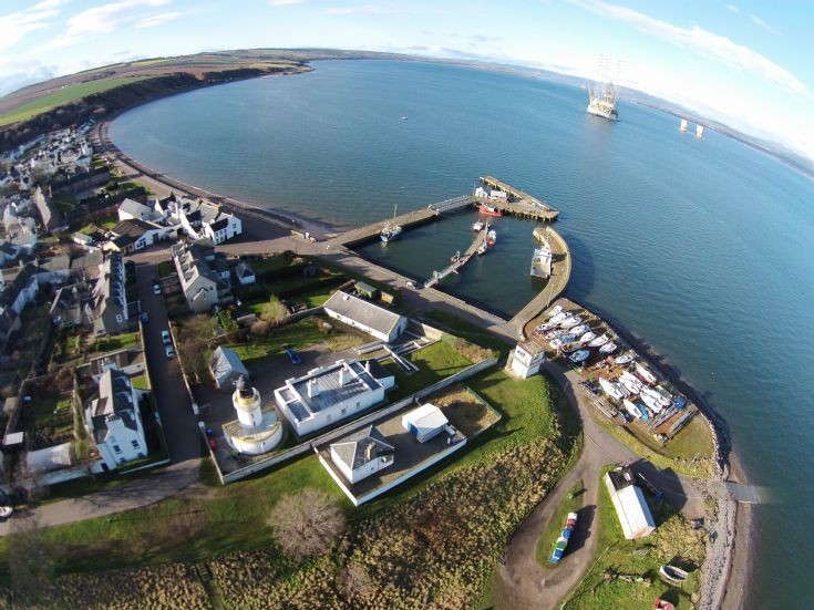 Aerial view - Cromarty Lighthouse & Harbour