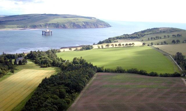 Aerial View of both Sutors from Mains