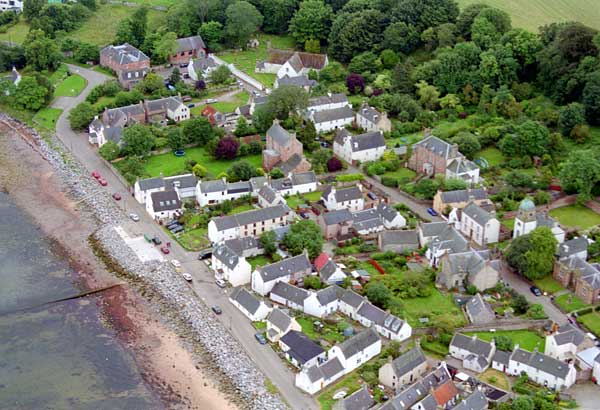 Aerial view of Cromarty Fishertown