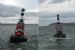 Two views of the Natal marker buoy.