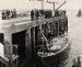 Queen arrives at the harbour.