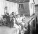 Group of children on harbour - c1950
