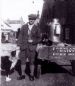 Danny McBean delivering milk - c1936